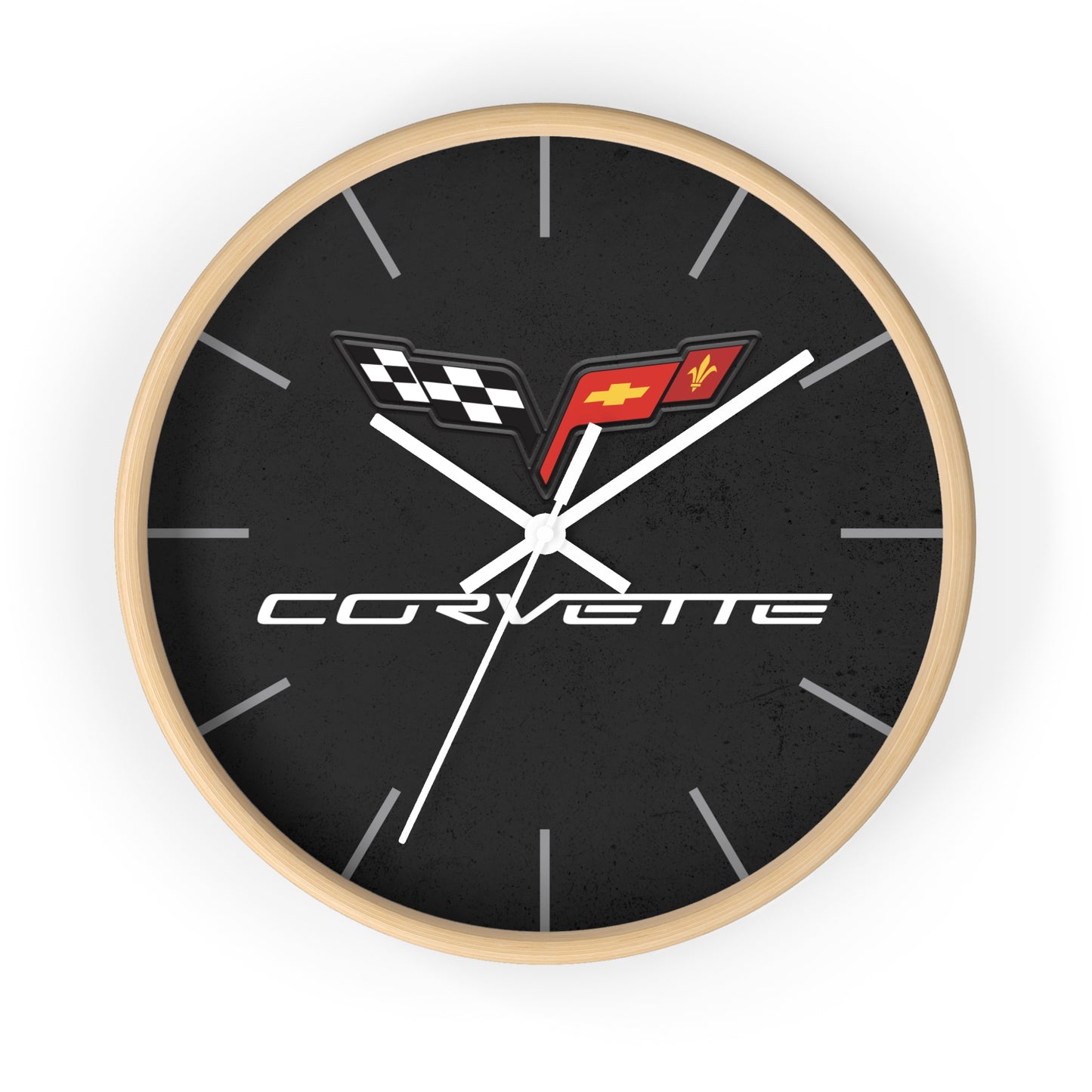 Corvette C6 Wall Clock, Racing Home Decor, Gift for Him, Man Cave Clock, Corvette Merchandise, Mancave Gift, Clocks