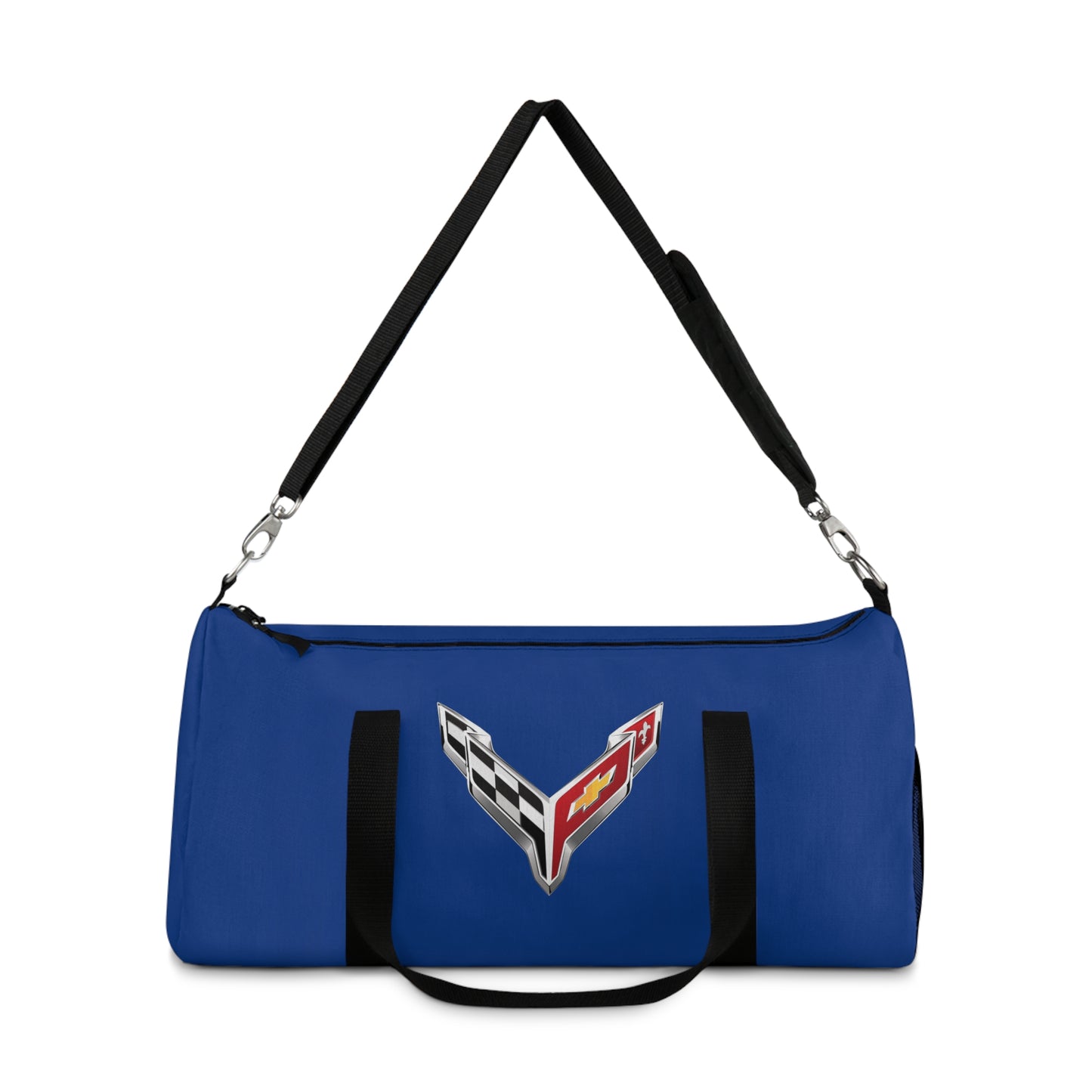 Blue Corvette Duffel Bag, C8 Logo, Gym Bag, Travel Bag, Gifts for Car Guys, Gifts for Car Girls, Corvette Merch, Overnight Duffel