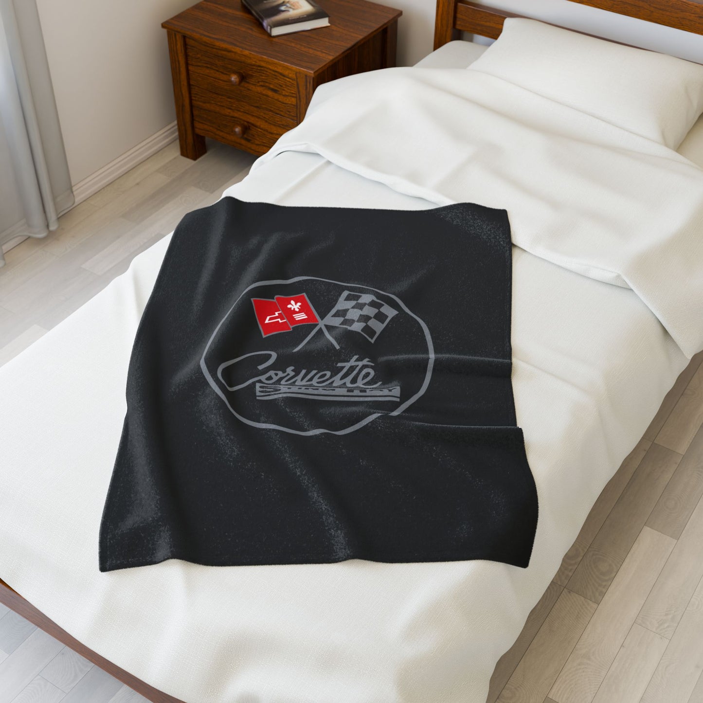Corvette C2 Blanket, C2 Logo, Soft Blankets, Corvette Logo, Velveteen Blanket, Car Guy Gifts, Car Girl Gifts