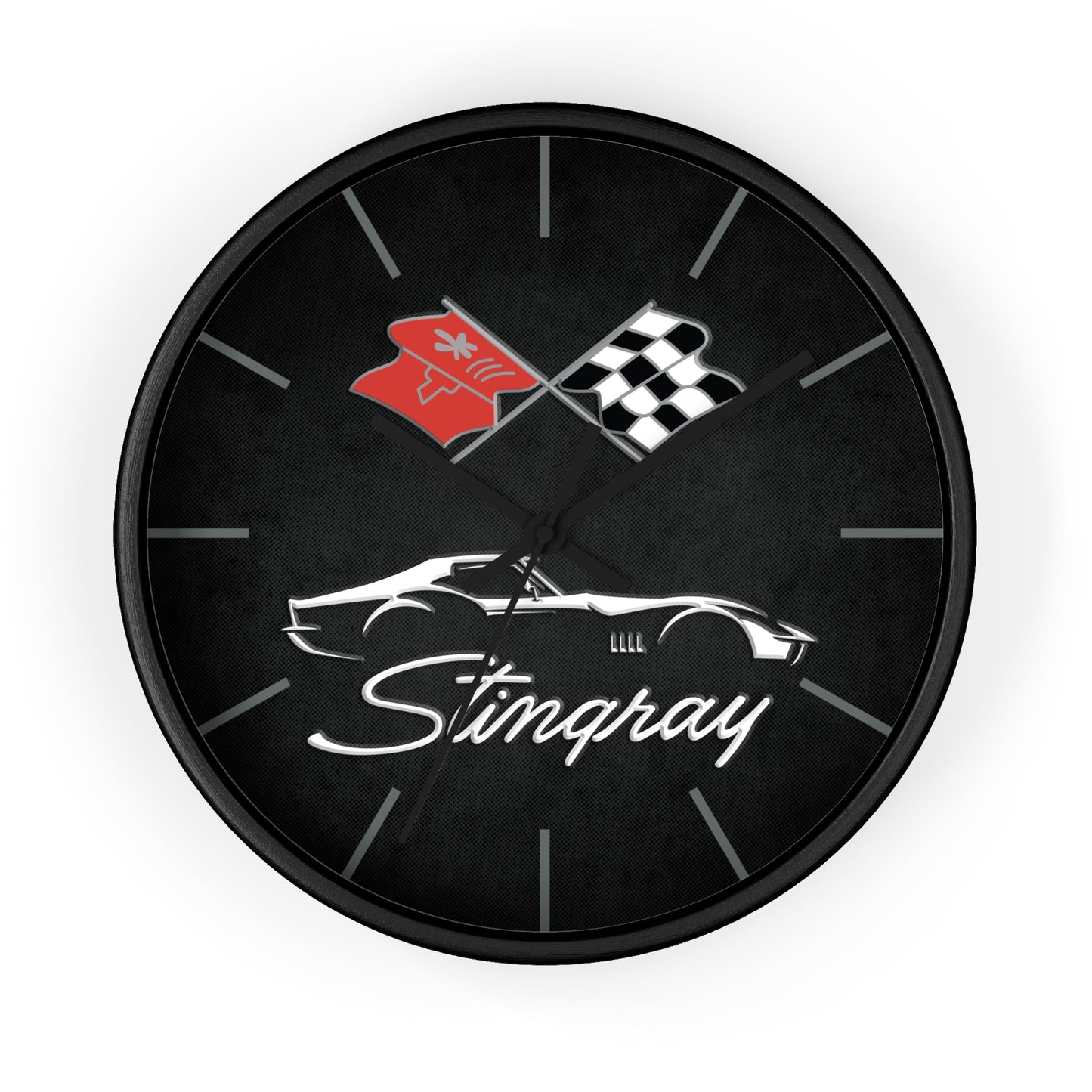 C3 Stingray Illustrated Wall Clock, Racing Home Decor, Gift for Him, Man Cave Clock, Corvette Merchandise, Mancave Gift, Clocks