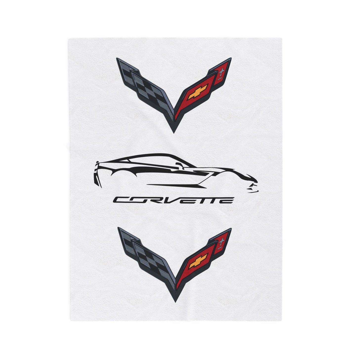 Corvette C7 Blanket, C7 Logo, Soft Blankets, Corvette Logo, Velveteen Blanket, Car Guy Gifts, Car Girl Gifts