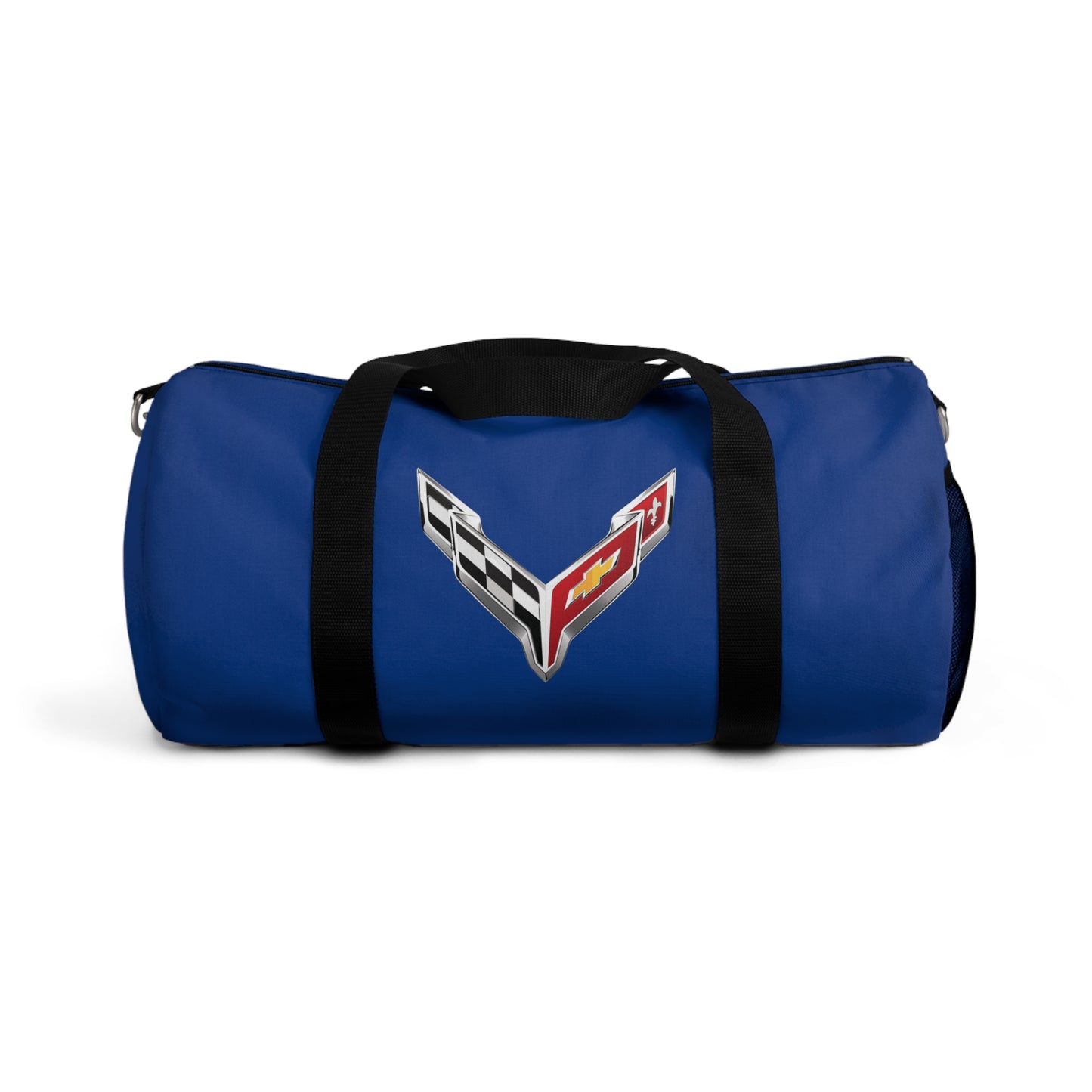 Blue Corvette Duffel Bag, C8 Logo, Gym Bag, Travel Bag, Gifts for Car Guys, Gifts for Car Girls, Corvette Merch, Overnight Duffel