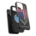 Corvette C7 Magnetic Tough Case, USA Flag, American Flag, iPhone Case, Impact Resistant, MagSafe, Rubber Liner, Matte or Glossy, Cell Case