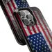 Corvette C7 Magnetic Tough Case, USA Flag, American Flag, iPhone Case, Impact Resistant, MagSafe, Rubber Liner, Matte or Glossy, Cell Case