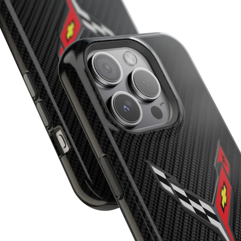 Corvette C8 iPhone Case - Corvette Samsung Phone Case - Cell Phone Case - Impact Resistant - Rubber Liner - Matte or Glossy