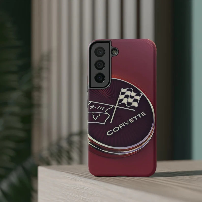 Corvette iPhone Case - Corvette Samsung Phone Case - Cell Phone Case - Impact Resistant - Rubber Liner - Matte or Glossy