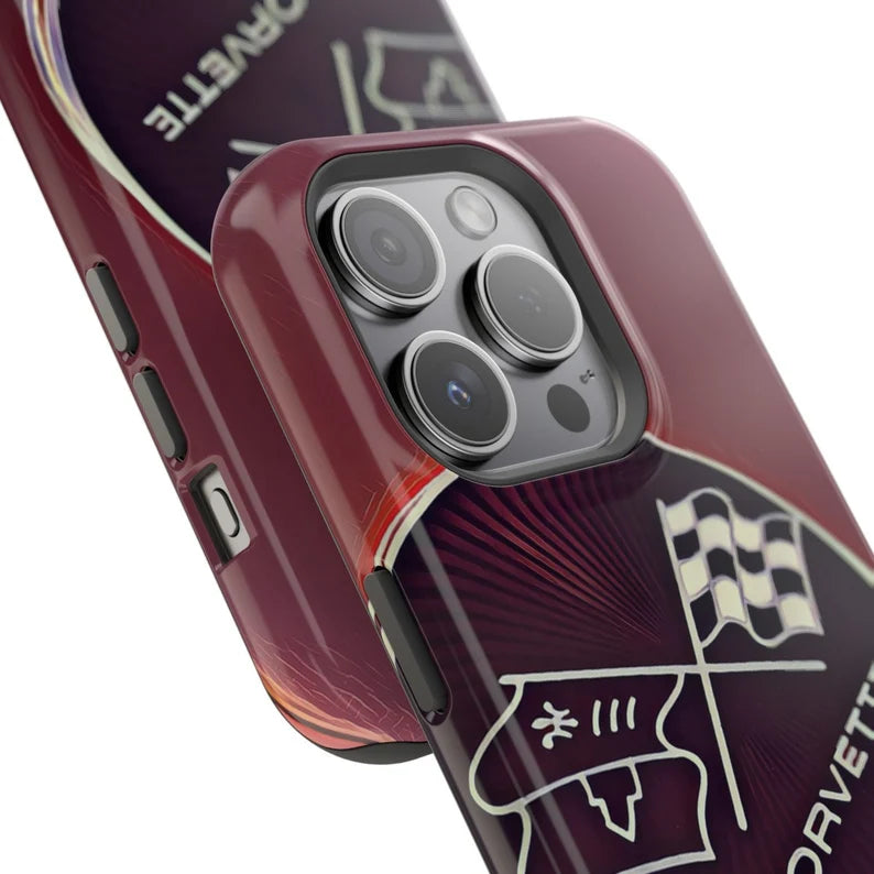 Corvette iPhone Case - Corvette Samsung Phone Case - Cell Phone Case - Impact Resistant - Rubber Liner - Matte or Glossy