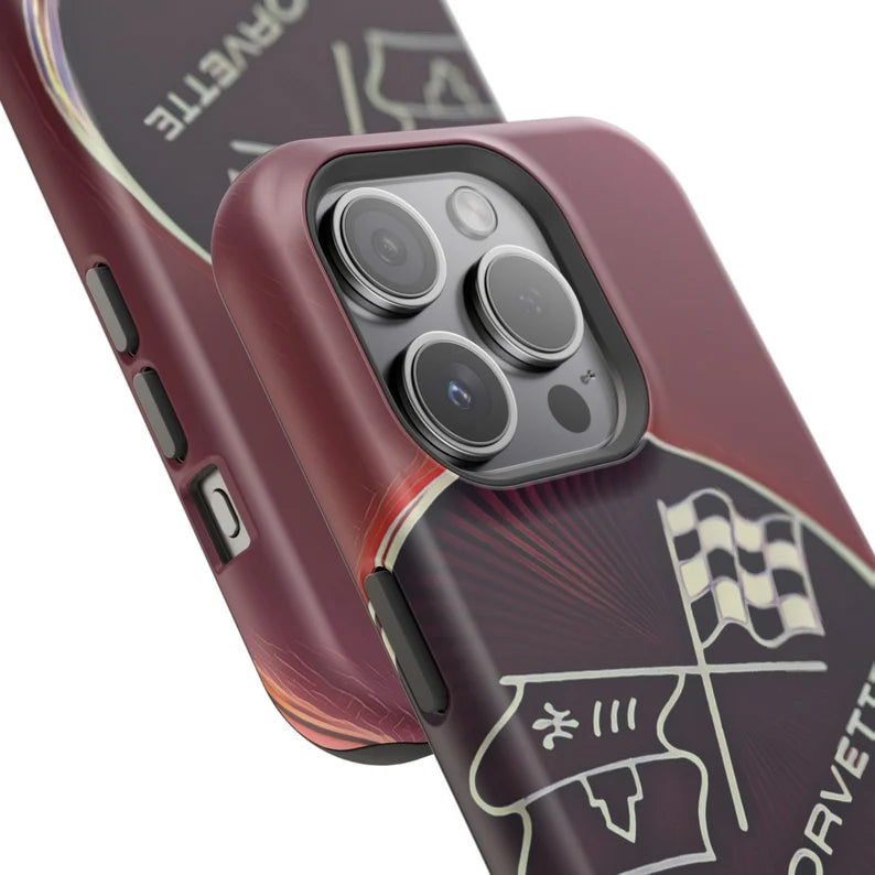 Corvette iPhone Case - Corvette Samsung Phone Case - Cell Phone Case - Impact Resistant - Rubber Liner - Matte or Glossy