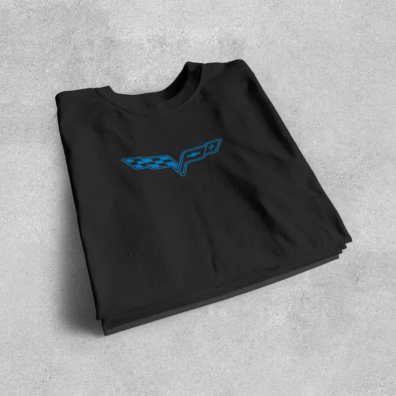 Corvette T-Shirt, Corvette Logo, C6 Emblem, Bella and Canvas Soft Tee, Corvette Apparel, Graphic Tee
