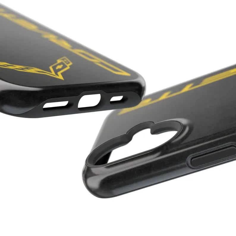 Corvette iPhone Case - Corvette Samsung Phone Case - Cell Phone Case - Impact Resistant - Rubber Liner - Matte or Glossy - Corvette C7