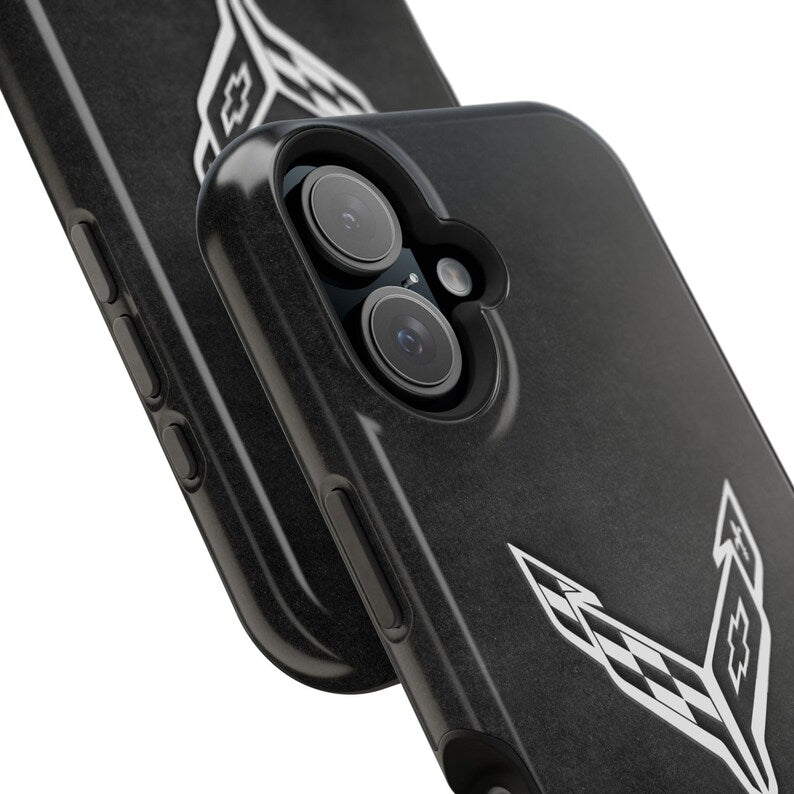 Corvette iPhone Case - Corvette Samsung Phone Case - Cell Phone Case - Impact Resistant - Rubber Liner - Matte or Glossy - C8