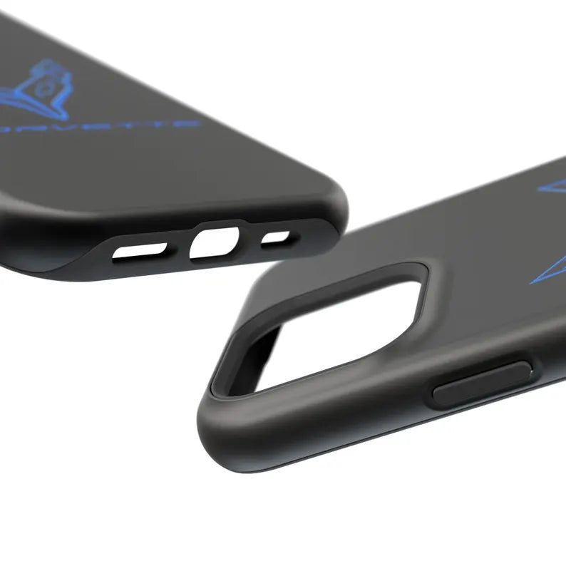 Corvette iPhone Case - Corvette Accessories - Cell Phone Case - Impact Resistant - Rubber Liner - Matte or Glossy - Corvette Logo - C8