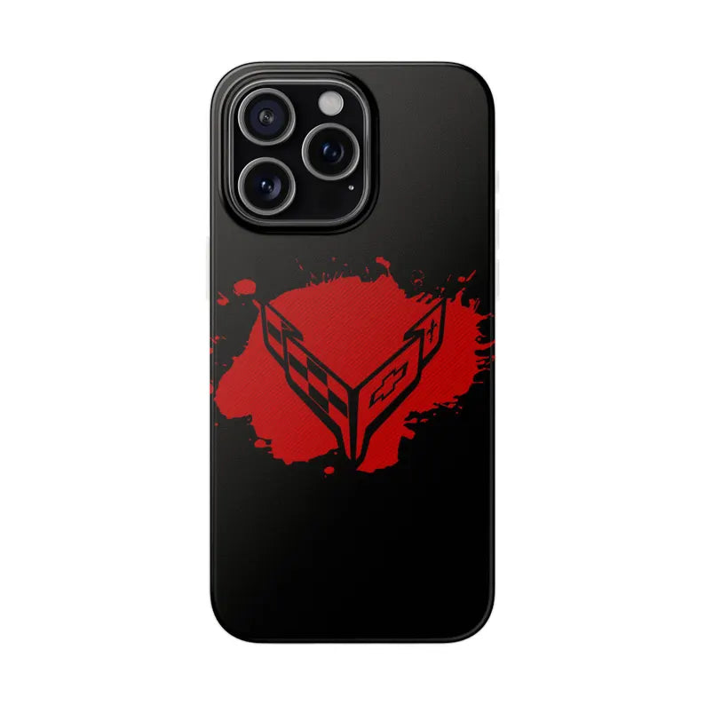 Corvette C8 Flexi iPhone Case - Corvette Samsung Phone Case - Cell Phone Case - Impact Absorbing - Slim Case - Supports Wireless Charging