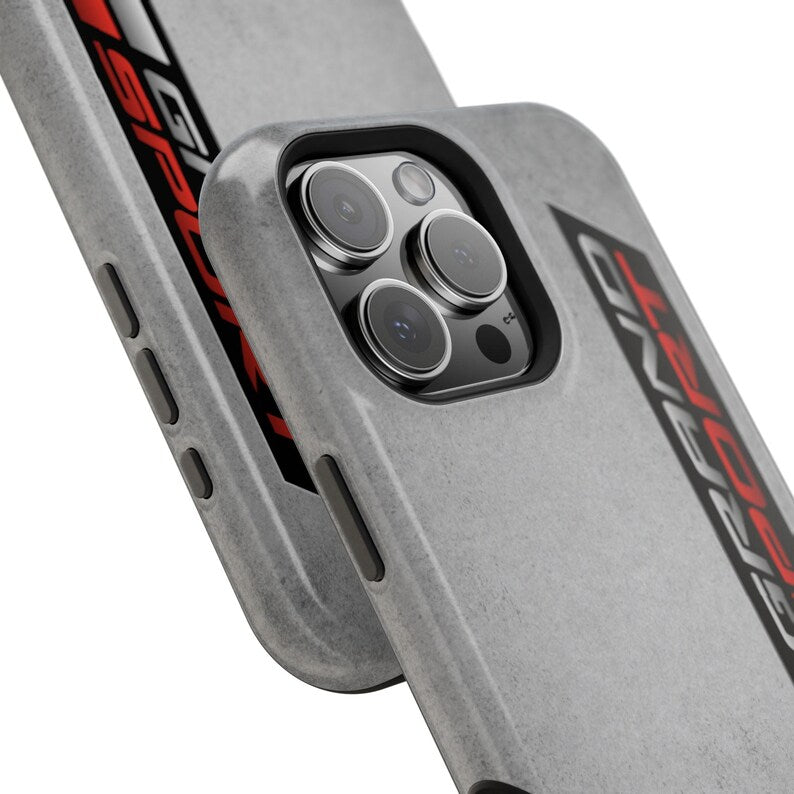 Corvette Grand Sport Magnetic Tough Case, iPhone Case, Impact Resistant, MagSafe, Rubber Liner, Matte or Glossy, Cell Phone Case