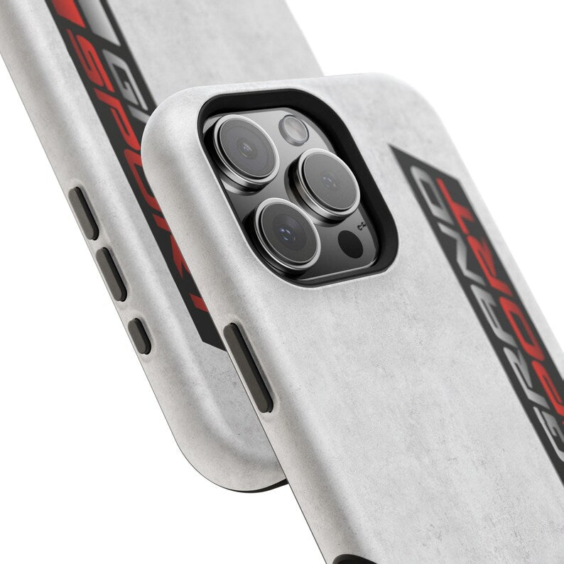 Corvette Grand Sport Magnetic Tough Case, iPhone Case, Impact Resistant, MagSafe, Rubber Liner, Matte or Glossy, Cell Phone Case
