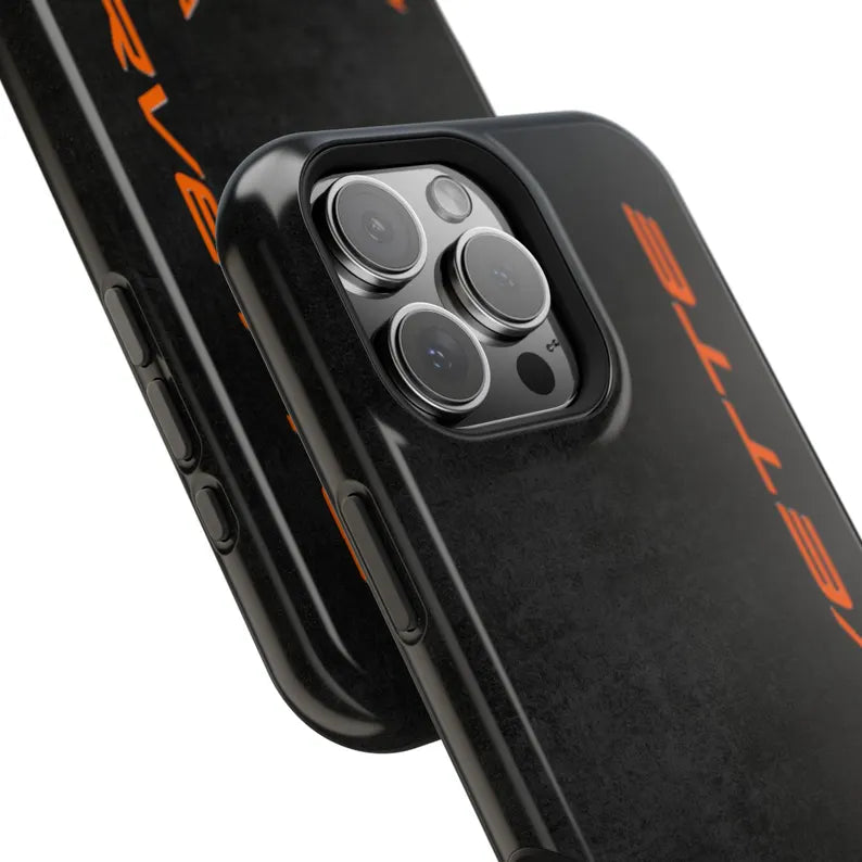 Corvette C8 Magnetic Tough Case, iPhone Case, Impact Resistant, MagSafe, Rubber Liner, Matte or Glossy, Cell Phone Case