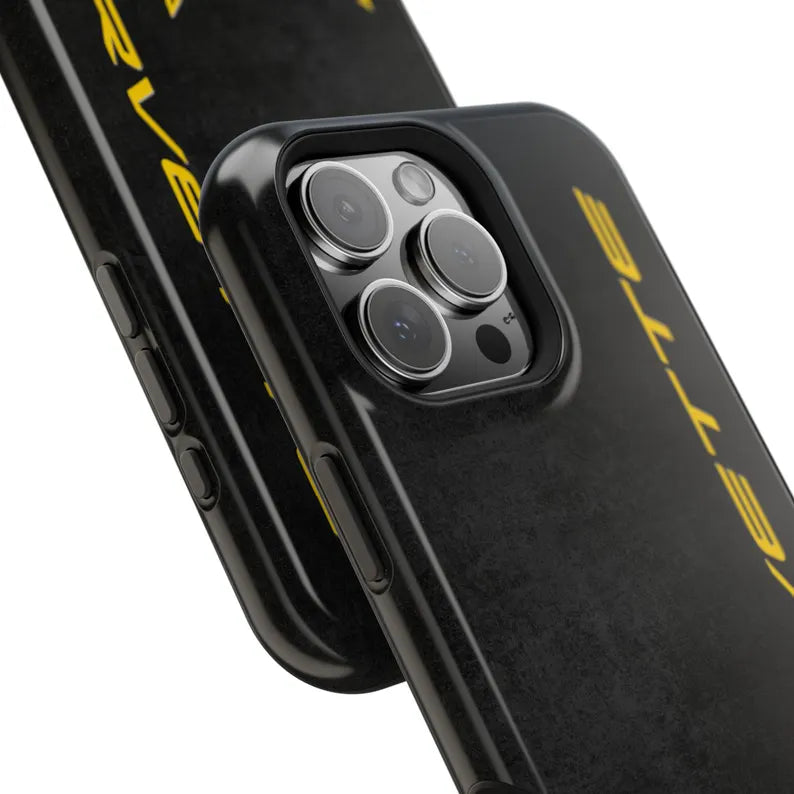Corvette C8 Magnetic Tough Case, iPhone Case, Impact Resistant, MagSafe, Rubber Liner, Matte or Glossy, Cell Phone Case