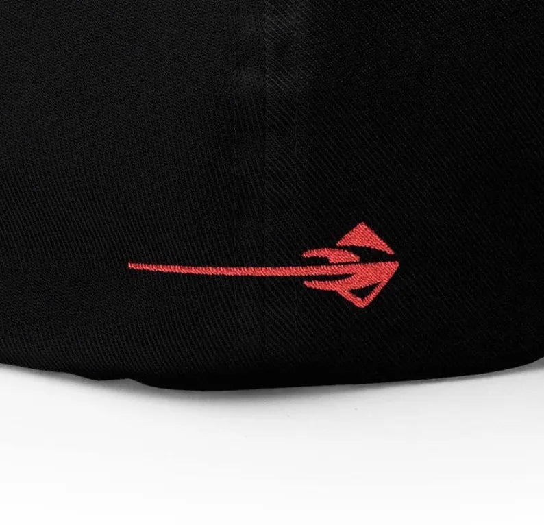 Corvette Stingray Logo Baseball Cap, Flexfit Hat, Stretchy Band, Black Hat, Corvette Gear, Embroidery