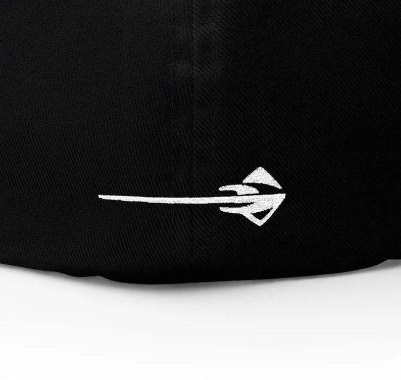 Corvette Stingray Logo Baseball Cap, Flexfit Hat, Stretchy Band, Black Hat, Corvette Gear, Embroidery