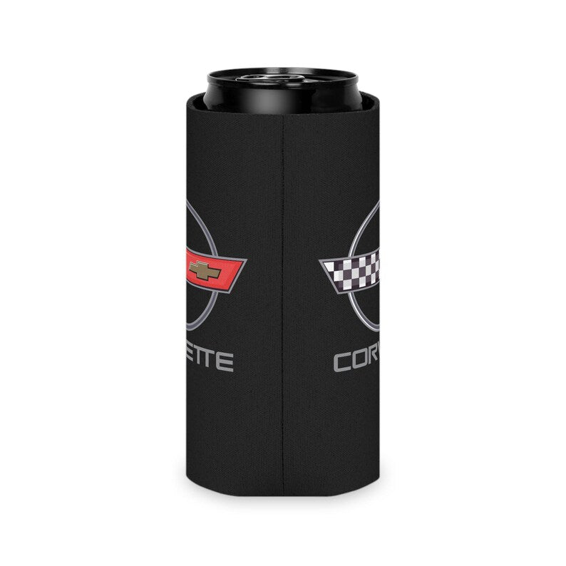 Corvette C4 Can Coozie, Regular and Slim, Beer and Soda Coozie, Race Day Beverage Holder, Car Enthusiast Gift, Party Favor, Tailgate