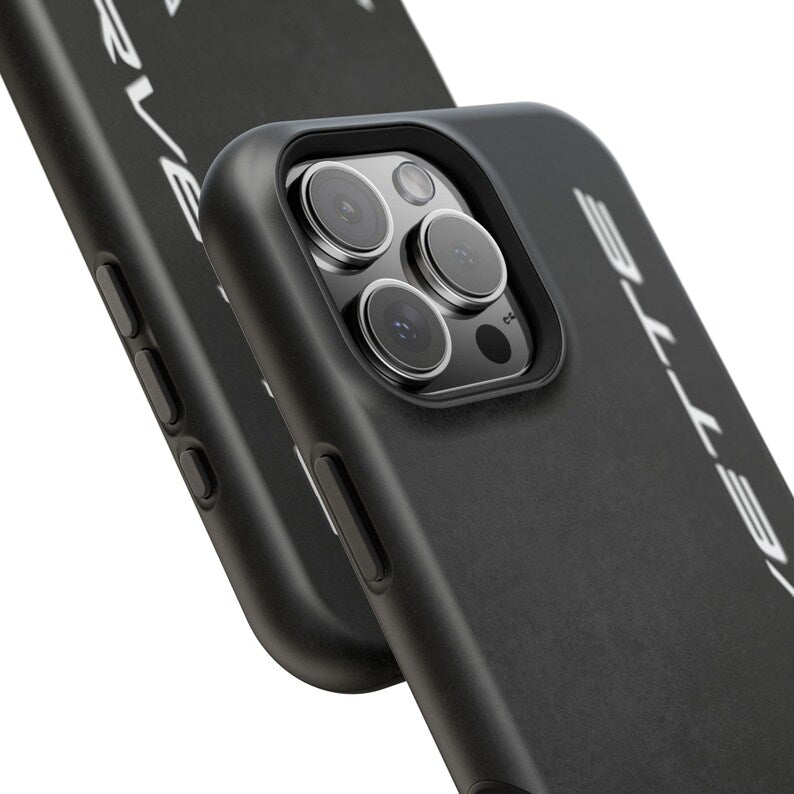 Corvette C8 Magnetic Tough Case, iPhone Case, Impact Resistant, MagSafe, Rubber Liner, Matte or Glossy, Cell Phone Case