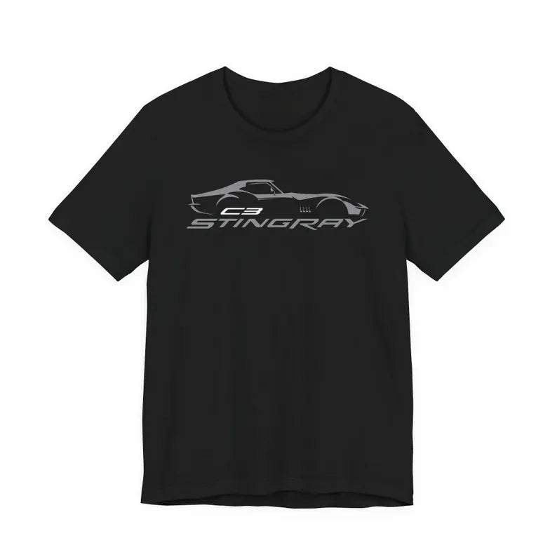 Corvette C3 Stingray Custom T-Shirt, Bella+Canvas T-Shirt, Unisex, Corvette Apparel, Graphic Tee, Soft T-Shirt, Stingray Logo