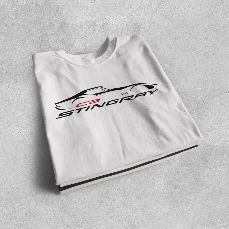 Corvette C3 Stingray Custom T-Shirt, Bella+Canvas T-Shirt, Unisex, Corvette Apparel, Graphic Tee, Soft T-Shirt, Stingray Logo