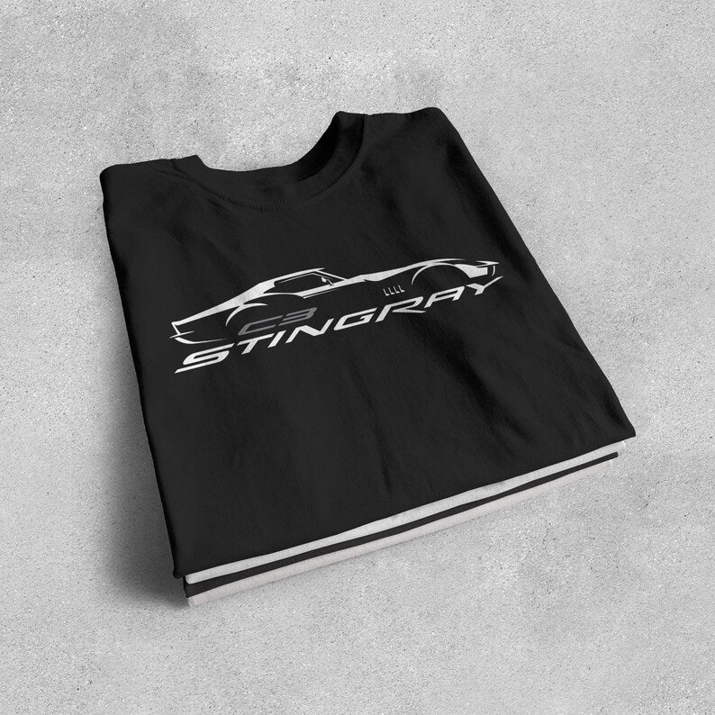 Corvette C3 Stingray Custom T-Shirt, Bella+Canvas T-Shirt, Unisex, Corvette Apparel, Graphic Tee, Soft T-Shirt, Stingray Logo