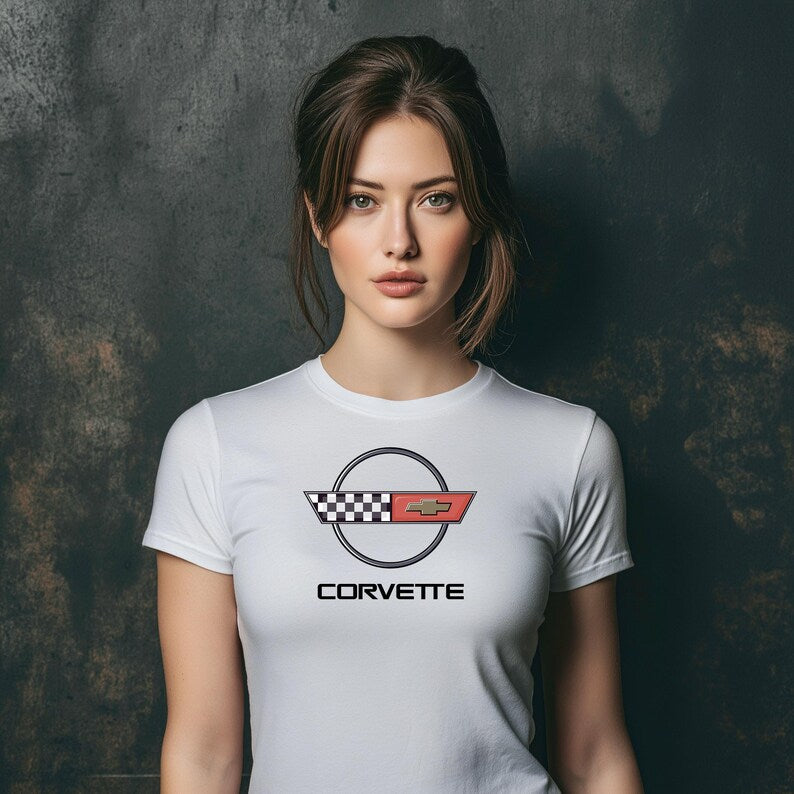 Corvette Womens C4 T-Shirt, C4 Logo, Soft Next Level brand T-Shirt, Corvette Apparel, Graphic Tee, Unisex T-Shirt, Raceday Gear