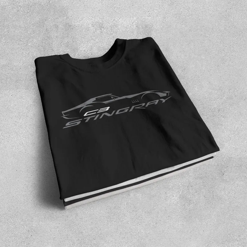Corvette C3 Stingray Custom T-Shirt, Bella+Canvas T-Shirt, Unisex, Corvette Apparel, Graphic Tee, Soft T-Shirt, Stingray Logo