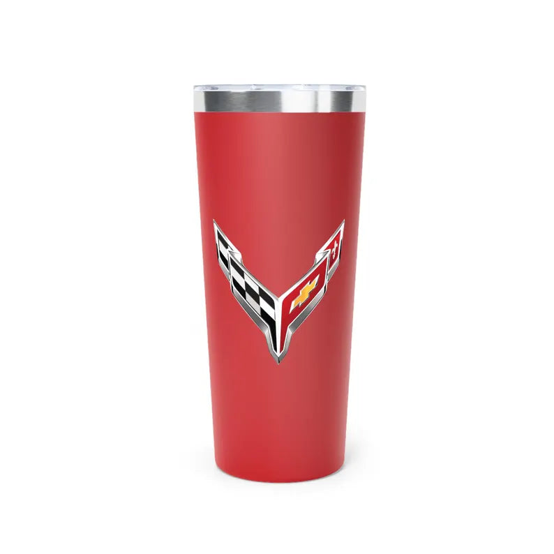 Corvette C8 Tumbler, Stainless Steel Tumbler, 22oz, Insulated, Corvette Accessories, Dishwasher Safe, Gifts for Car Guys and Girls