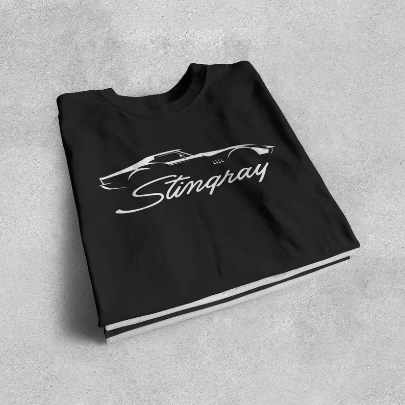 Corvette C3 Stingray Custom Illustrated T-Shirt, Bella and Canvas T-Shirt, Unisex, Corvette Apparel, Graphic Tee, Soft T-Shirt