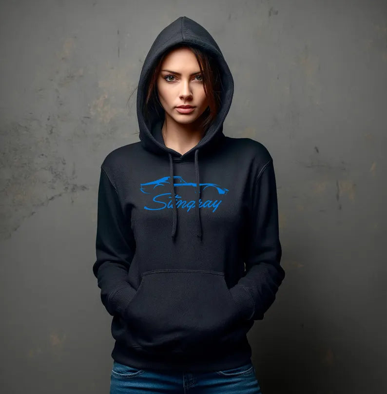 Corvette C3 Stingray Hoodie, Corvette Sweatshirt, Gifts for Car Guys, Gifts for Car Girls, JERZEESĀ® NuBlendĀ®, Pullover, Unisex, Hoody