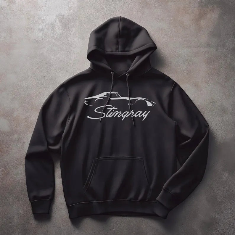 Corvette C3 Stingray Hoodie, Corvette Sweatshirt, Gifts for Car Guys, Gifts for Car Girls, JERZEESĀ® NuBlendĀ®, Pullover, Unisex, Hoody