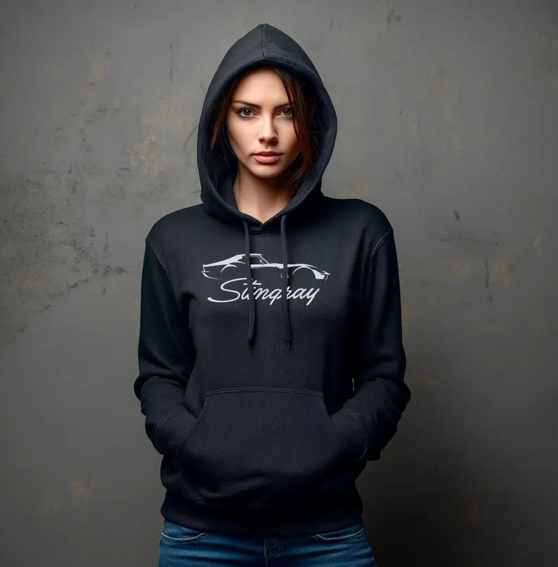 Corvette C3 Stingray Hoodie, Corvette Sweatshirt, Gifts for Car Guys, Gifts for Car Girls, JERZEESĀ® NuBlendĀ®, Pullover, Unisex, Hoody