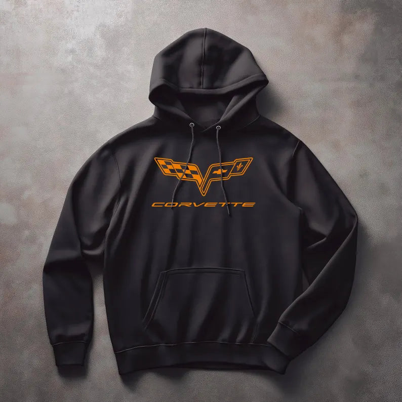 Corvette C6 Hoodie, Corvette Sweatshirt, Gifts for Car Guys, Gifts for Car Girls, JERZEESĀ® NuBlendĀ®, Pullover, Unisex, Hoody