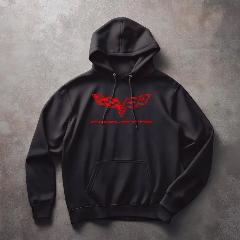 Corvette C6 Hoodie, Corvette Sweatshirt, Gifts for Car Guys, Gifts for Car Girls, JERZEESĀ® NuBlendĀ®, Pullover, Unisex, Hoody