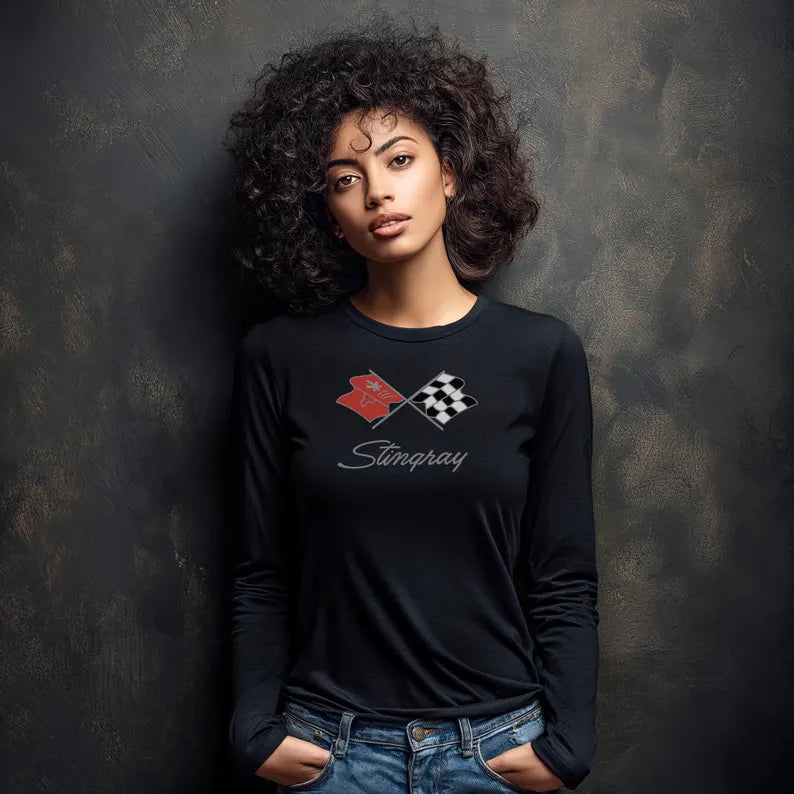 Unisex Corvette C3 Long Sleeve Tee, Graphic T-Shirt, Gift for Him, Gift for Her, Bella+Canvas, Soft Shirt
