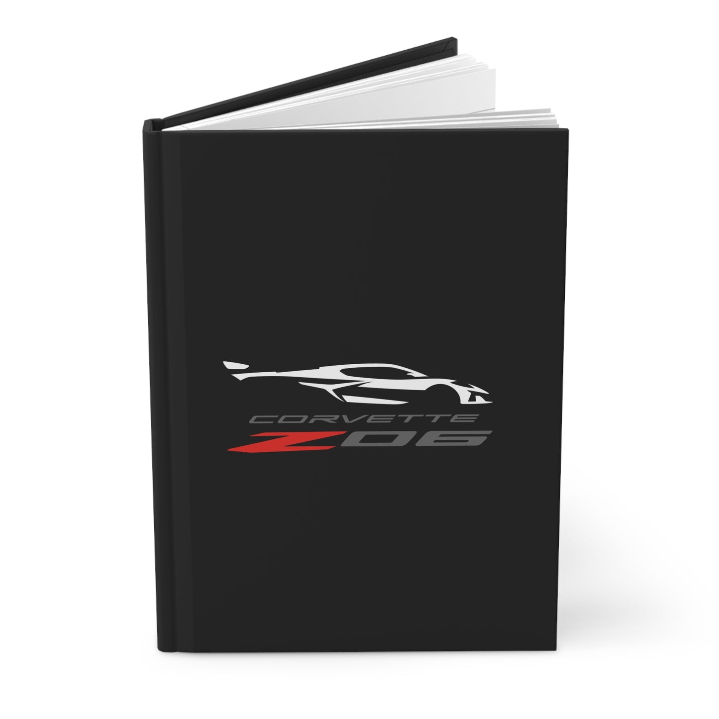 Corvette Z06 Hardcover Journal, Writing Notebook, Lined Pages, Daily Journal, Motivational Diary, Notepad, Z06 logo