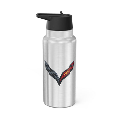 Corvette C7 32oz Hydro Flask, Beverage Tumbler, Beach Flask, Camping Tumbler, Gym Mug, Insulated Stainless Steel, Straw Included