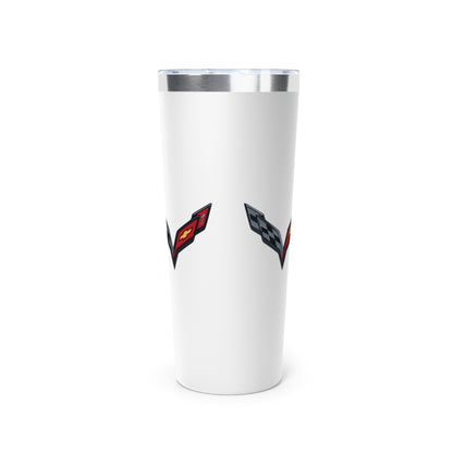 Corvette Tumbler, Stainless Steel Tumbler, 22oz., Insulated, Corvette Accessories, Dishwasher Safe, Gifts for Car Guys, Gifts for Car Girls