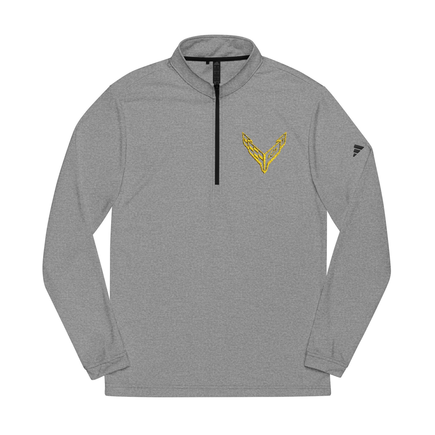Adidas® Quarter-Zip Corvette C8 Pullover,  Athletic Wear, Gym Lovers, Gifts for Him/Her, Casual Wear, Long Sleeve