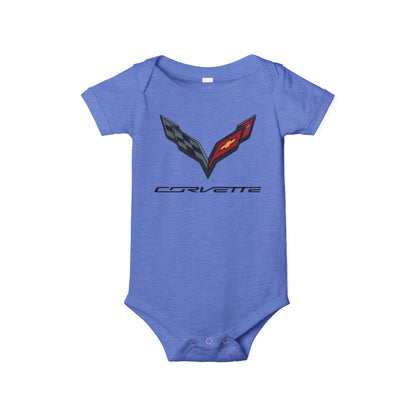 Corvette C7 Baby Onesie, Baby Clothing, Baby Shower Gift, Bella and Canvas Brand, Soft Fabric, Infant Clothes