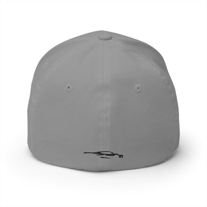 Corvette E-RAY Baseball Cap, Flexfit Hat, Stretchy Band, Black Hat, Corvette Gear, Embroidery