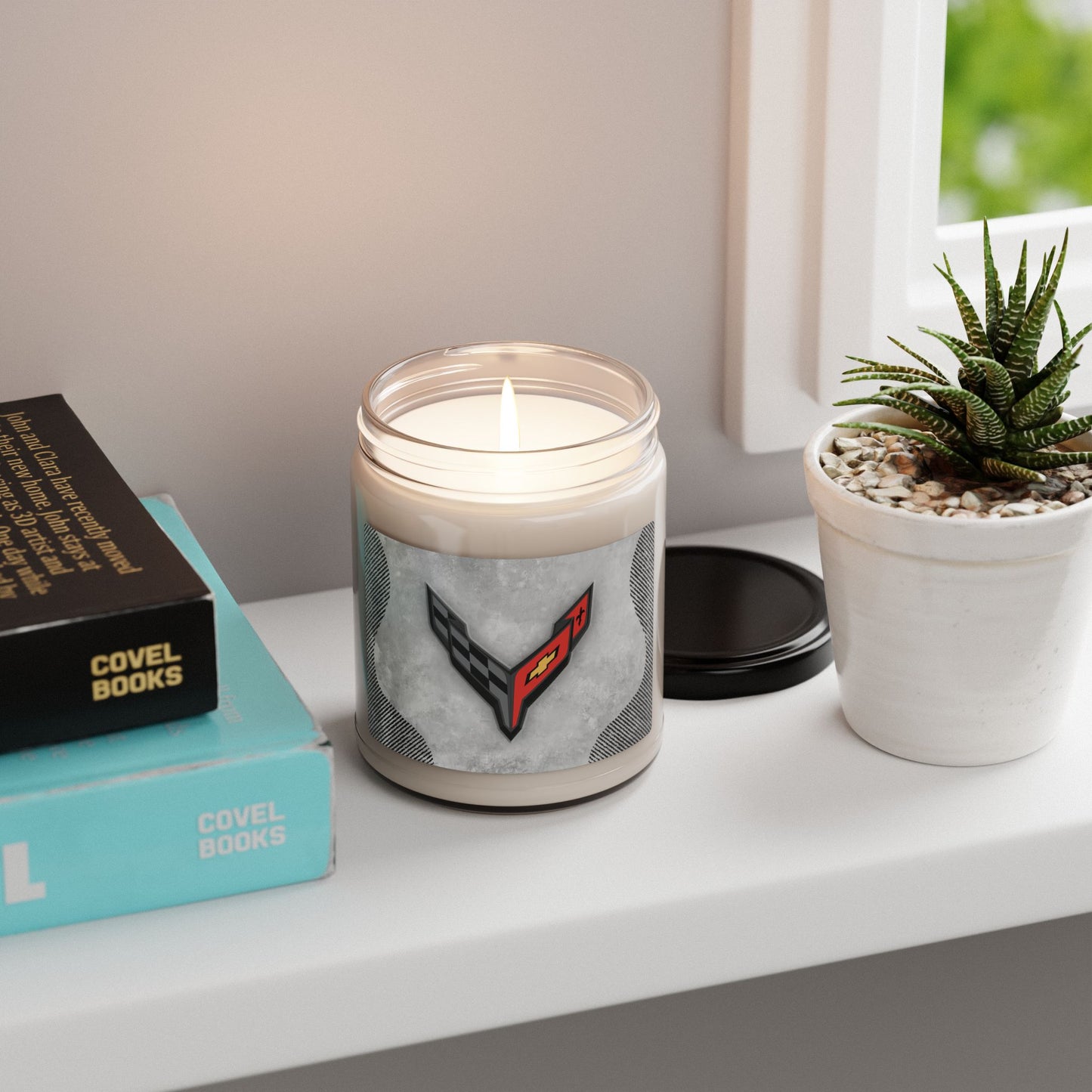 Corvette C8 Logo Scented Soy Candle, 10 Options for Scent, Home Décor, Gifts for Him, Man Cave Candles, Gifts for Car Girls, Corvette Swag