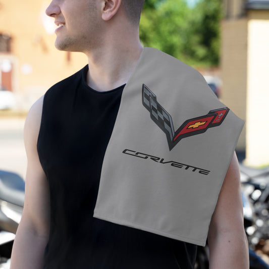 Corvette C7 Shop Towel, Towel for Fans, Rally Towel, Corvette Merch, Gifts for Corvette Owners, Hand Towel, Shop Rag