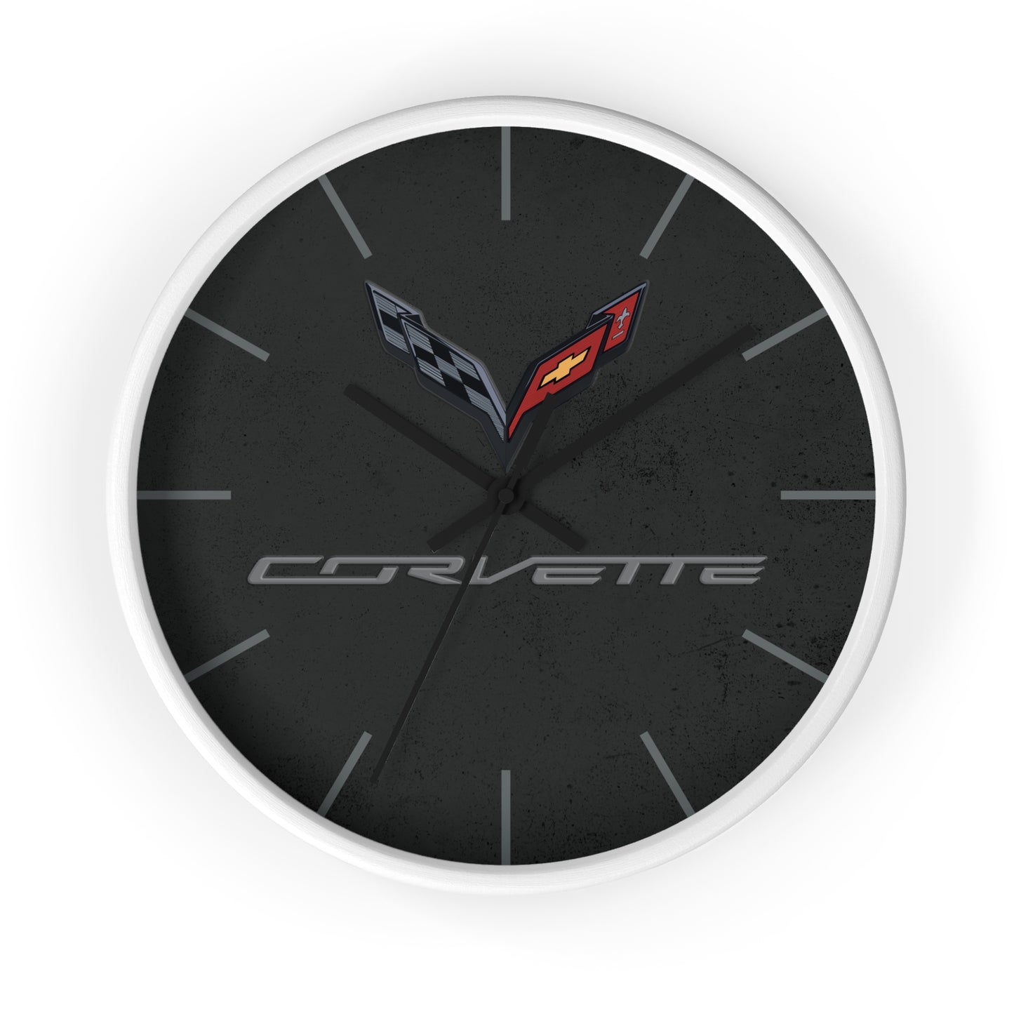 Corvette C7 Wall Clock, Racing Home Decor, Gift for Him, Man Cave Clock, Corvette Merchandise, Mancave Gift, Clocks