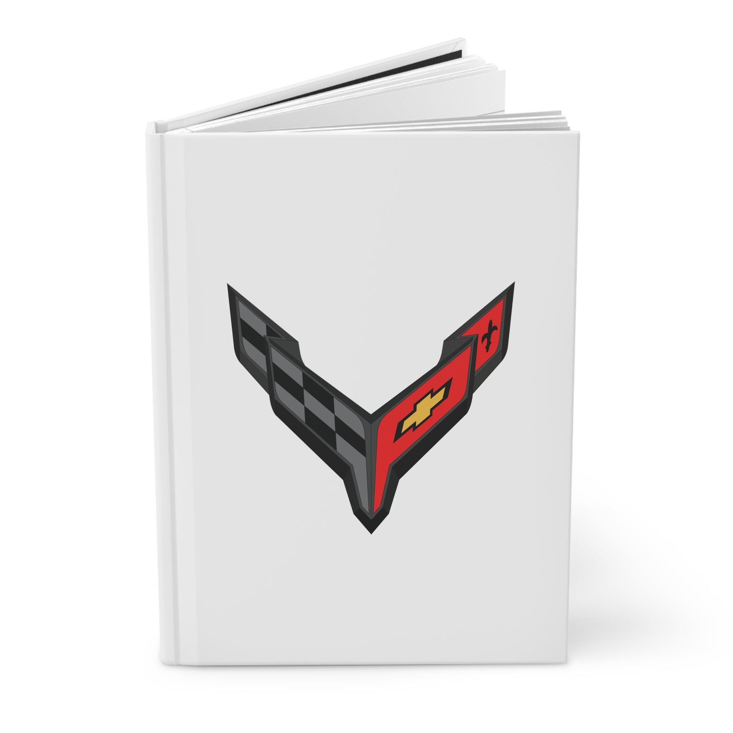 Corvette C8 Hardcover Journal, Writing Notebook, Lined Pages, Daily Journal, Motivational Diary, Notepad, C8 Logo