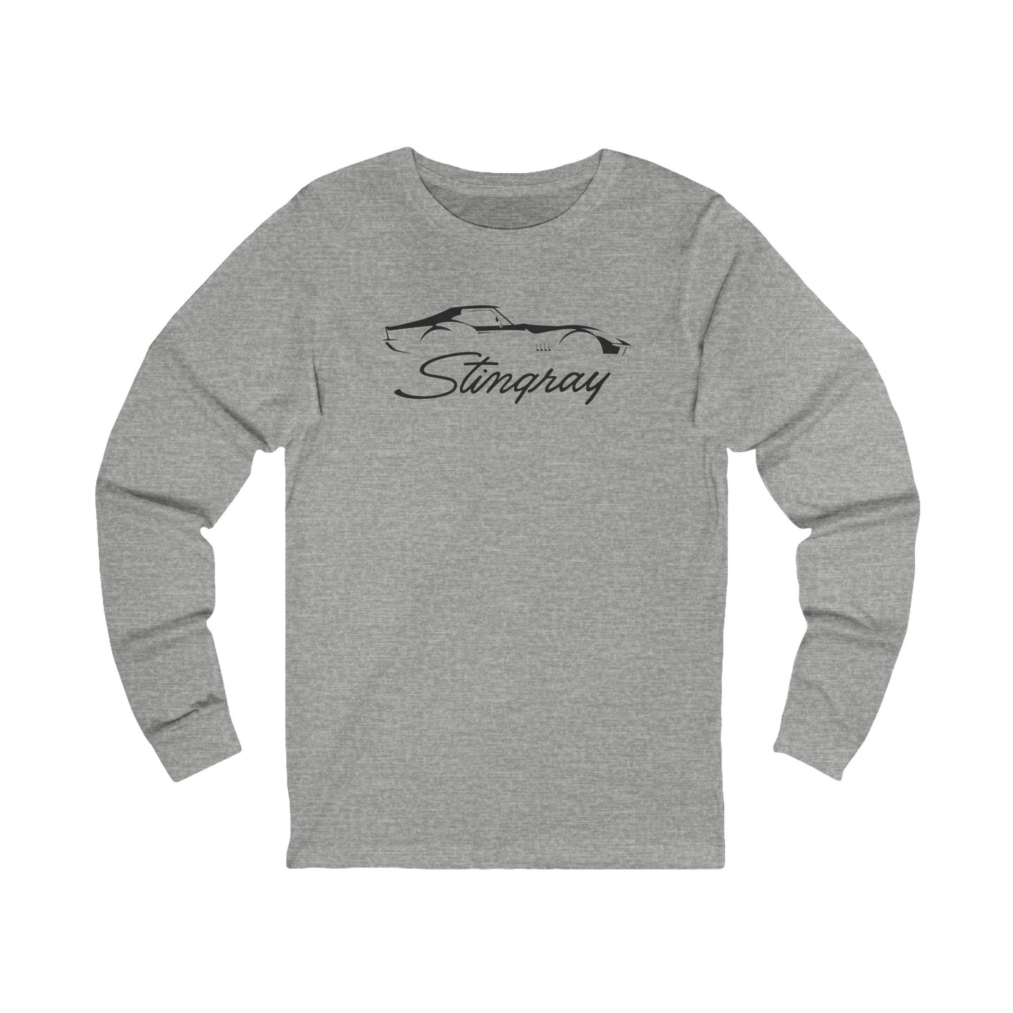 Unisex Corvette C3 Stingray Silhouette Long Sleeve Tee, Graphic T-Shirt, Gift for Him, Gift for Her, Bella+Canvas, Soft Shirt
