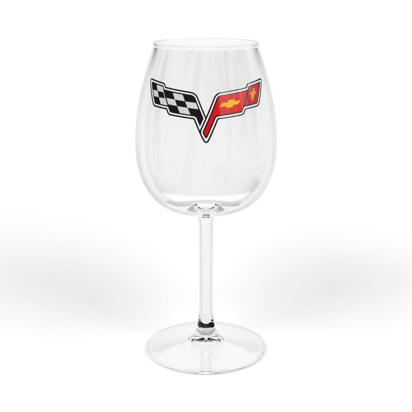 Corvette C6 Emblem Wine Glass